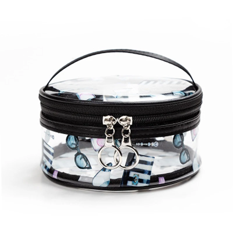 

Cylinder cosmetic bag pvc bag travel waterproof storage wash transparent bag wash bag cosmetic bag