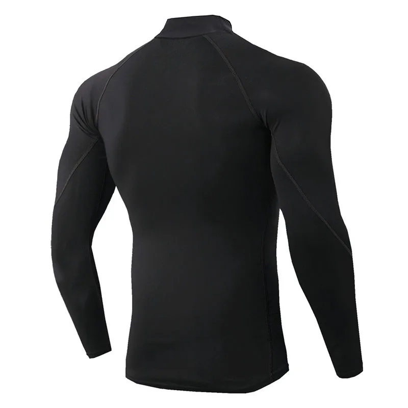 Kopen Thermisch Ondergoed Voor Mannen Hoge Kraag Camiseta Termica Sport Thermo Shirt Snel Droog Gecomprimeerd Ondergoed Kleding Mannen Bielizna