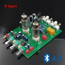 DC12V NE5532+ 6J5 Bluetooth 4,2 уровень температуры 2 тон ВЧ бас Отрегулируйте ламповый предусилитель усилитель