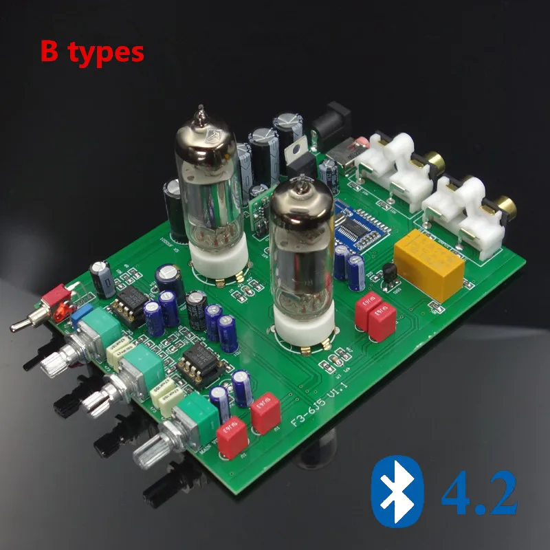 DC12V NE5532 + 6J5 Bluetooth 4 2 уровень лихорадки тона тройной бас Регулировка трубки