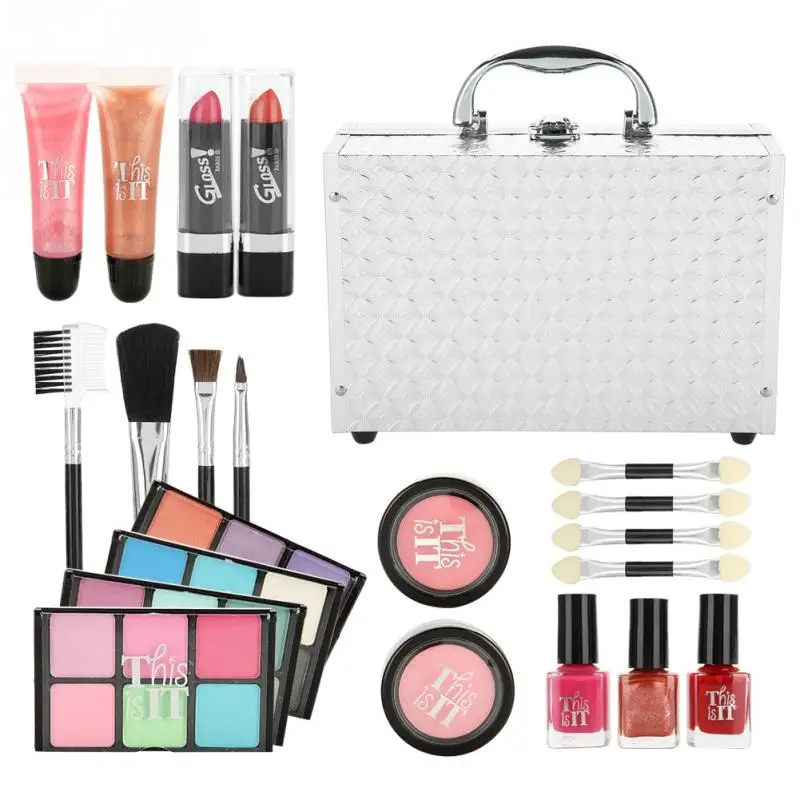

22 in 1 Complete Full Cosmetic Set Makeup Starter Kit Large Capacity Box