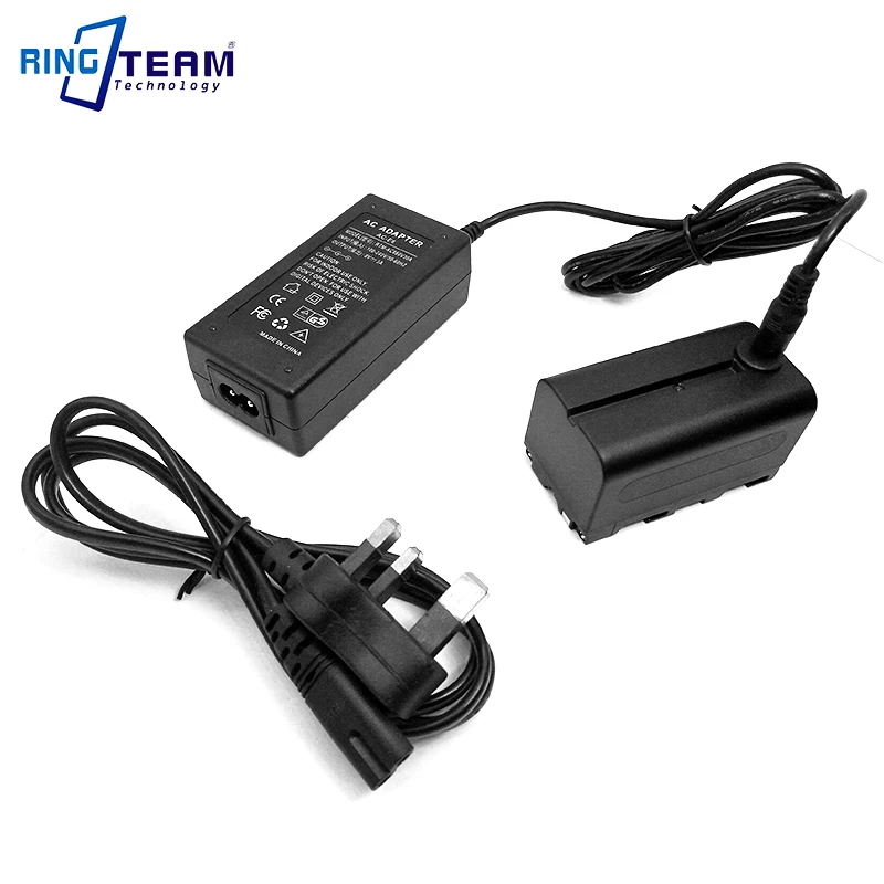 Power Adapter NP-F750 Dummy Battery Replace NP F970 F550 F570 for Sony Cameras Camcorders and illuminators Lamps Lights