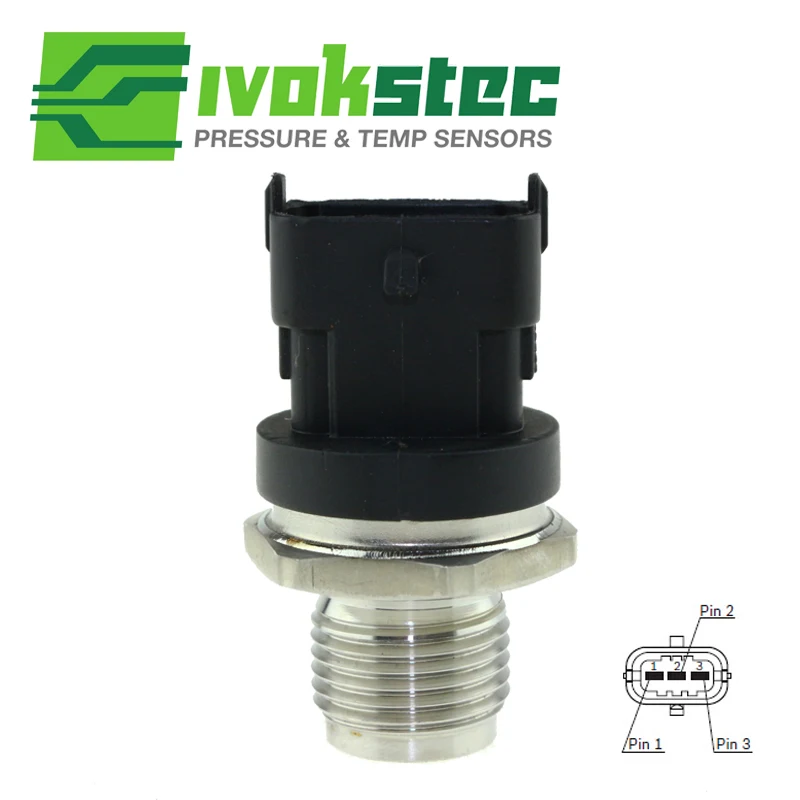 1800 Bar Diesel Fuel Common Rail Pressure Sensor For Mahindra Pik UP