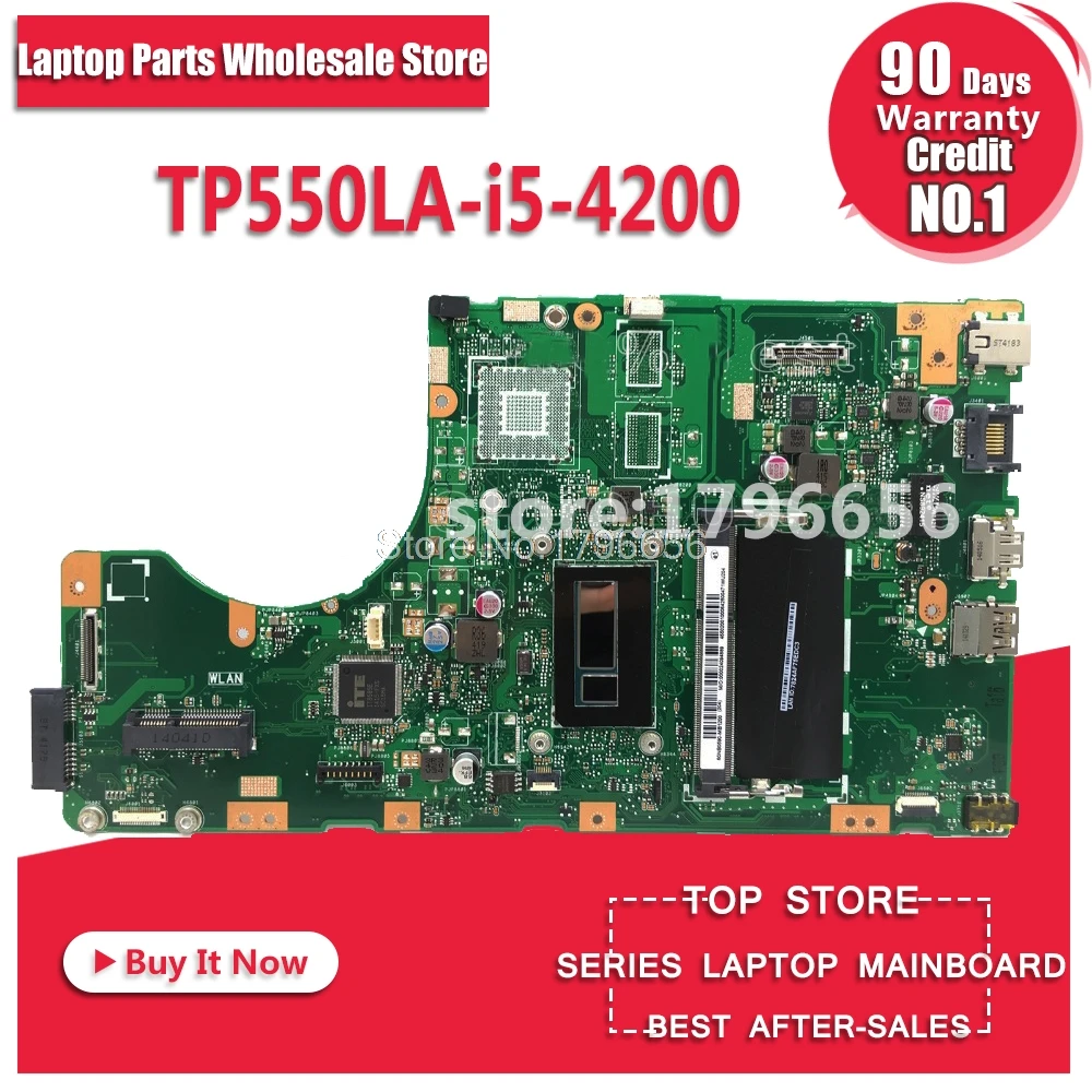 

Motherboard For ASUS TP550L TP550LJ TP550LN TP550LA TP550LA -I5-4200 CPU-4G RAM Notebook notebook motherboard mainboard