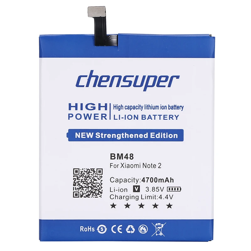 chensuper 4700 mAh BM48 Аккумулятор для Xiaomi Note 2 Note2 аккумулятор