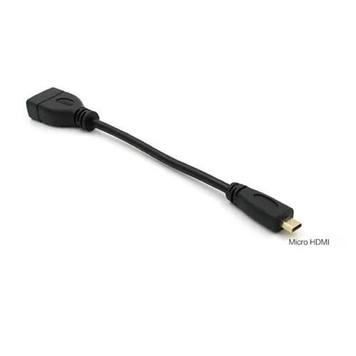 Короткий Кабель-адаптер с разъемами Micro HDMI (папа)-HDMI (мама) длиной 10 см | Компьютеры