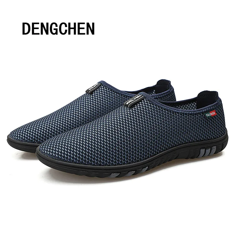 

2018 Running Shoes Cheap Walking Men's Flats Shoes Breathable Zapatillas Sport Shoes Mesh Style Soft Round Shoes Sports ma