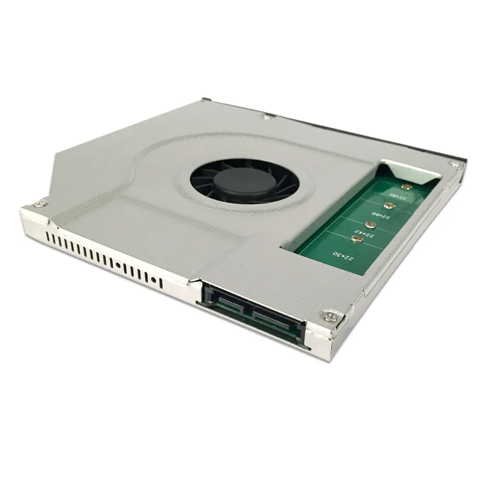 Sunvalley SATA M.2 B Ű NGFF ָ Ʈ ũ, 2 ° HDD ĳ, SATA 3 SSD HDD ˷̴ ̽, Ʈ DVD  CD-ROM, 9.5mm, ǰ