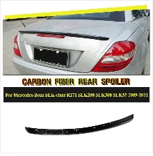 C Class углеродного волокна задний диффузор ограждение выхлопа губ для Mercedes-Benz slk-класс SLK200 SLK300 база КАБРИОЛЕТ 2 двери 2004-2010