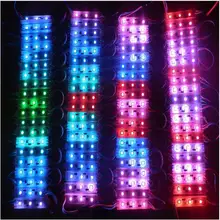 20 шт./лот 3 светодиодный s 5050 WS2811 Мечта Цвет индивидуально адресуемых полноцветный RGB светодиодный модуль Водонепроницаемый DC12V