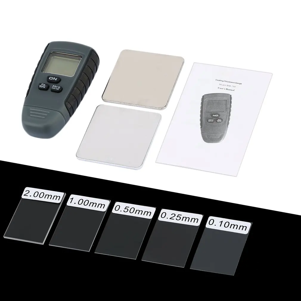 RM660 цифровой датчик толщины покрытия измеритель толщины краски автомобиля толщина краски тестер Толщиномер ЖК-дисплей цифровой инструмент