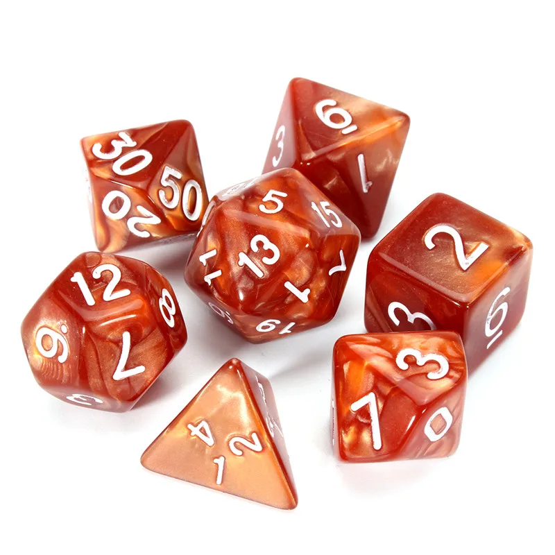 Многогранные Dice RPG DND Pathfinder 42 шт многогранные кости+ 6 шт кости чехол табло для написания игры для вечеринок преподавания проектов