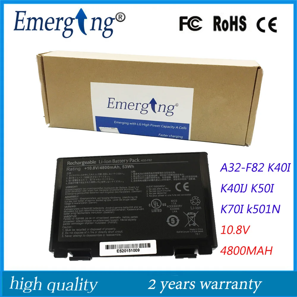 10 8 v 4400mah японский элемент Новый аккумулятор для ноутбука ASUS F82 F83S K40 K40E K40IN K50 K50IN K60