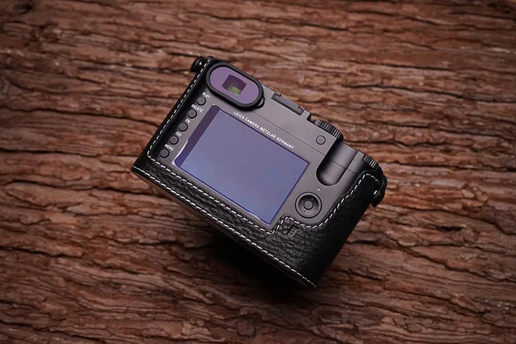 Câmera de Couro Leica Câmera Mr. Stone Artesanal Case Genuíno Vídeo Meio Bolsa Bodysuit q q2 Typ116 Mod. 1384771 - Image 4