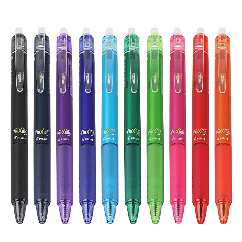 

5PCS PILOT Press Friction Gel Pen LFBK-23EF Friction Erasable Gel Pen 0.5MM