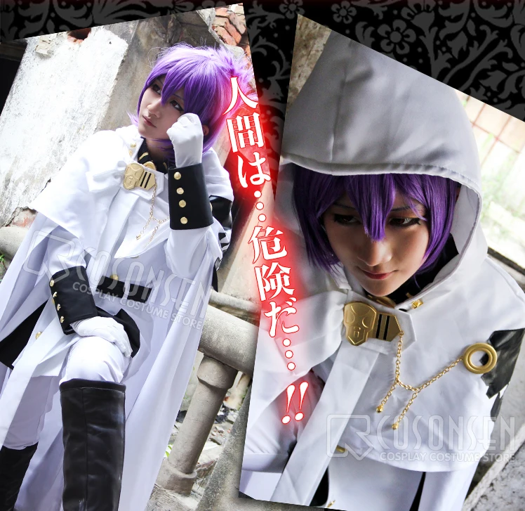 Anime Seraph Of The End Ichinose Guren Cosplay Costume Wig Black Demon Army  Uniform Guren Squad Outfit Halloween Men Set Boys - Cosplay Costumes -  AliExpress