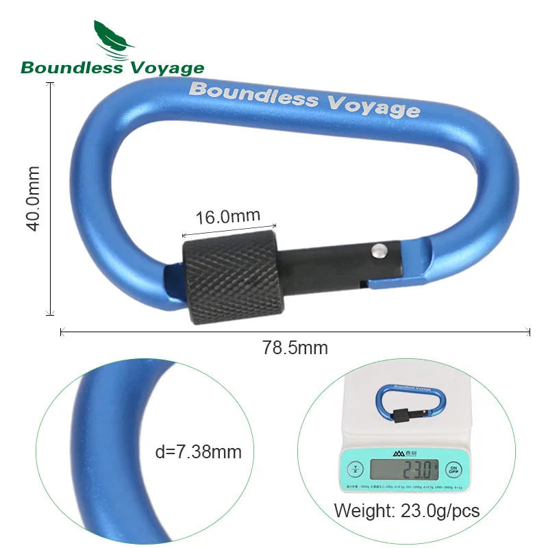 Безграничная Вояж Открытый скалолазание карабины для принадлежностей альпинизма пряжка с замком кемпинг крюк алюминиевый сплав Quickdraws
