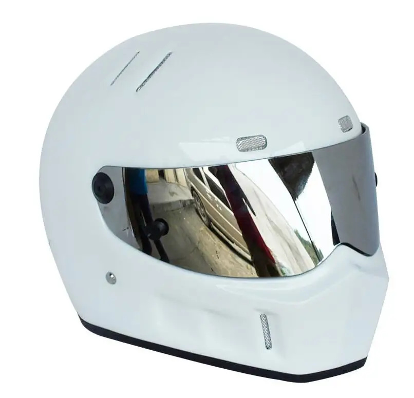 ATV-1 TOP gear StarWars стикеры Симпсонов модель мотоциклетный шлем для гонок Moto casco capacete - Цвет: Bright white  12