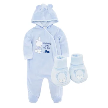 

Baby Winter Rompers with Socks Set Fashion Cartoons Infant Girl Jumpsuit Overalls Cotton Toddler Boys Onesies Socks Shoes 0-18M