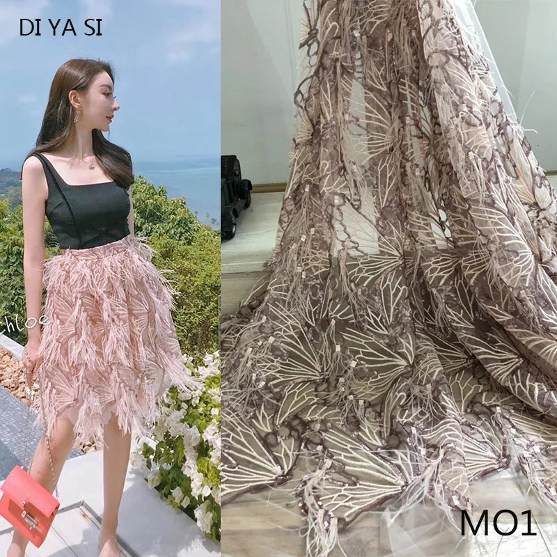 

2018 latest African lace, French tulle Lace Fabric For Wedding Party dress Embroidery diy africa lace fabric 2018 high quality