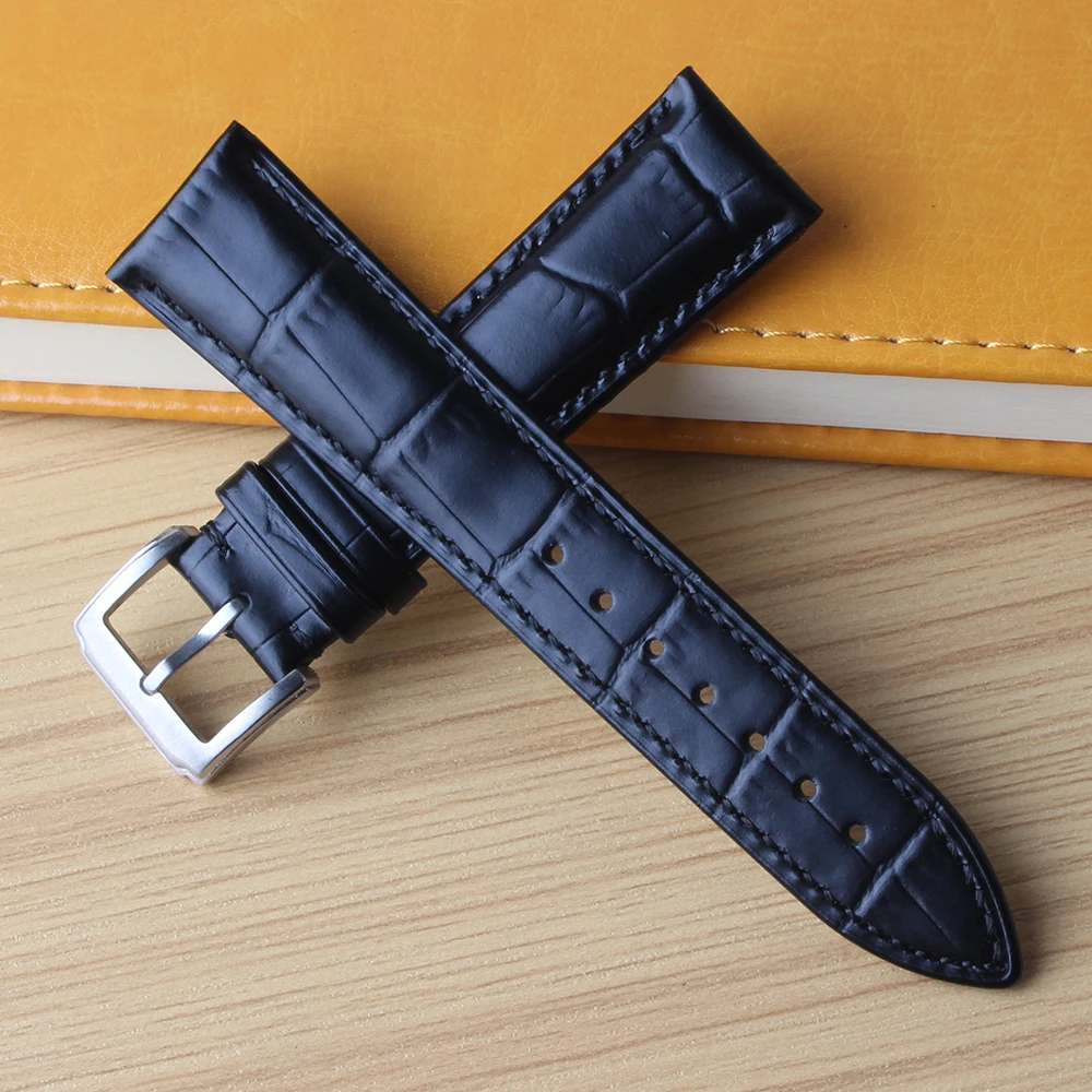 Watchband Leather Strap Blue cowhide leather silver clasp 16 18mm 19mm 20mm 21mm 22mm genuine Watchbands for quartz watches men Watchband Leather Strap Blue cowhide leather silver clasp 16 18mm 19mm 20mm 21mm 22mm genuine Watchbands for quartz watches men