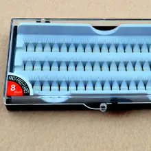 60 шт. в комплекте, модная индивидуальное наращивание ресниц искусственные, ненастоящие, поддельные ресницы отдельному ресницы, инструменты для макияжа, 8/10/12 мм GD246