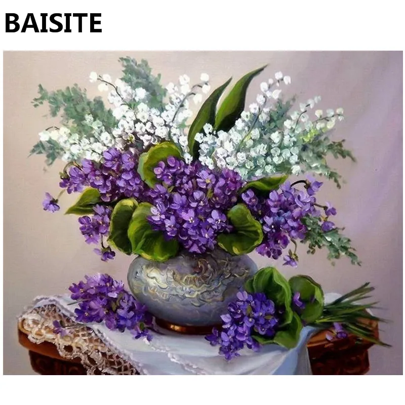 BAISITE бескаркасная Картина маслом DIY картины по номерам на холсте настенные