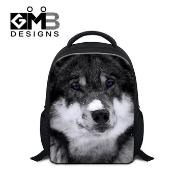 Prezzo Dispalang Animale Mini Sacchetto Di Scuola Per La Scuola Materna Del Bambino Lupo Di Stampa Bambini Zaino Per Bambini Casual Borsa Da Viaggio Mochila Infantil
