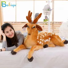 Babiqu 1pc 30-60cm Simulation Tier Plüsch Spielzeug Sikawild Puppe Weihnachten Geschenke für Kinder Mädchen Niedlich kawaii Gefüllte Spielzeug für Kind