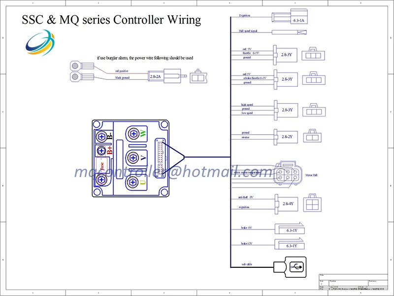 Sabvoton контроллер SSC48100 3KW 100A 48 V электрический скутер Мотор контроллер