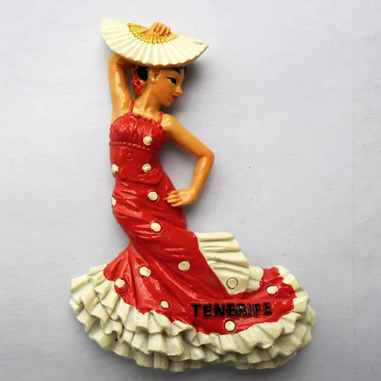 

Spanish flamenco dancer souvenir stereo fridge magnetic souvenir stick Decor