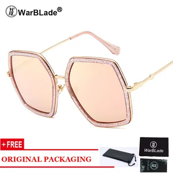 

2018 Italy Luxury Brand Oversized Square Sunglasses Women Men Brand Designer Retro Frame Sun Glasses For Female Green Red oculos