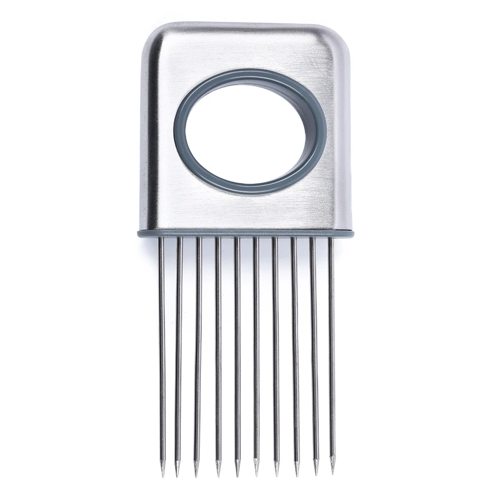 Stainless Steel Onion Holder Fork Tomato Potato Cutting Aidin Other