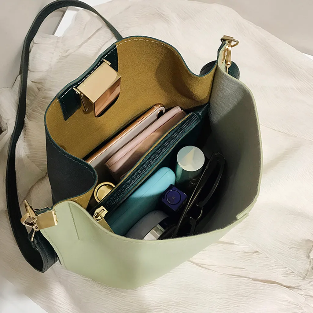 Женская сумка-мессенджер, модная, простая, большая, вместительная, на одно плечо, женская, искусственная кожа, сумка-мешок, сумки для путешествий, сумка-тоут