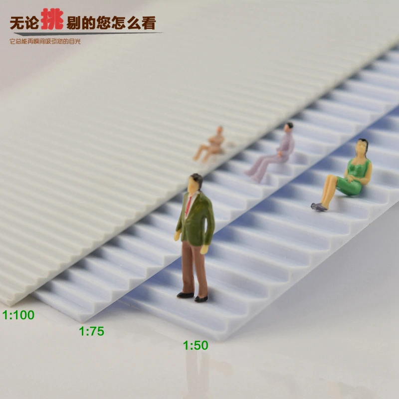 

3pcs/lot 1/50-150 scale model stairs and model steps for Model train people layout scenery landscap