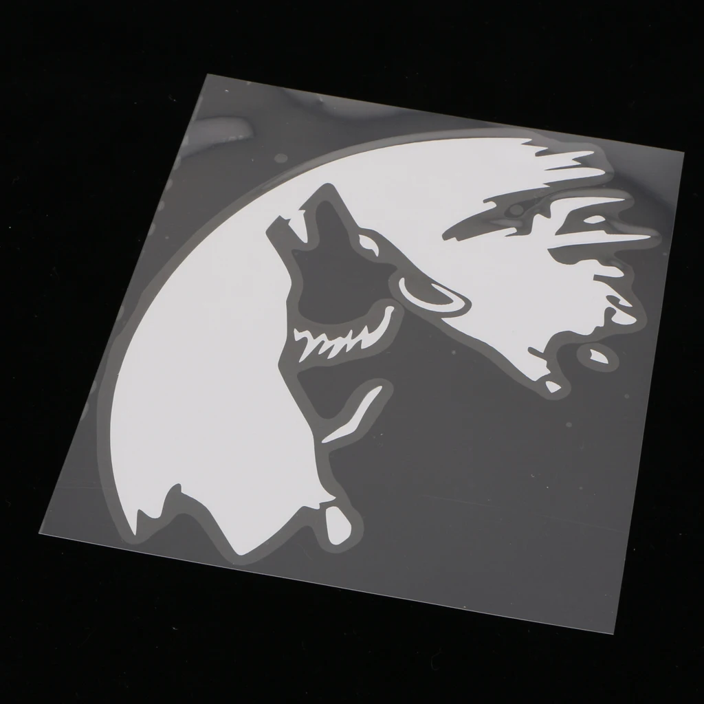 Car Wall Decals Wolf Howling Vinyl Decal Sticker - Wall Decor Motorcycle Car Truck Windows Bumper Glossy