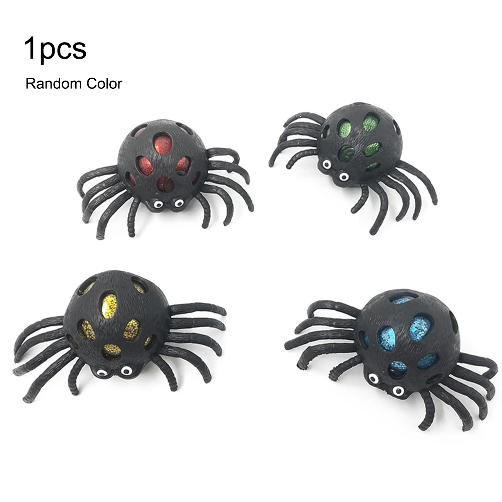 

Colorful Cute Spider Mesh Ball Stress Squeeze Grape Toys Halloween Anxiety Relief Stress Ball Grape Kids Toy Antistress