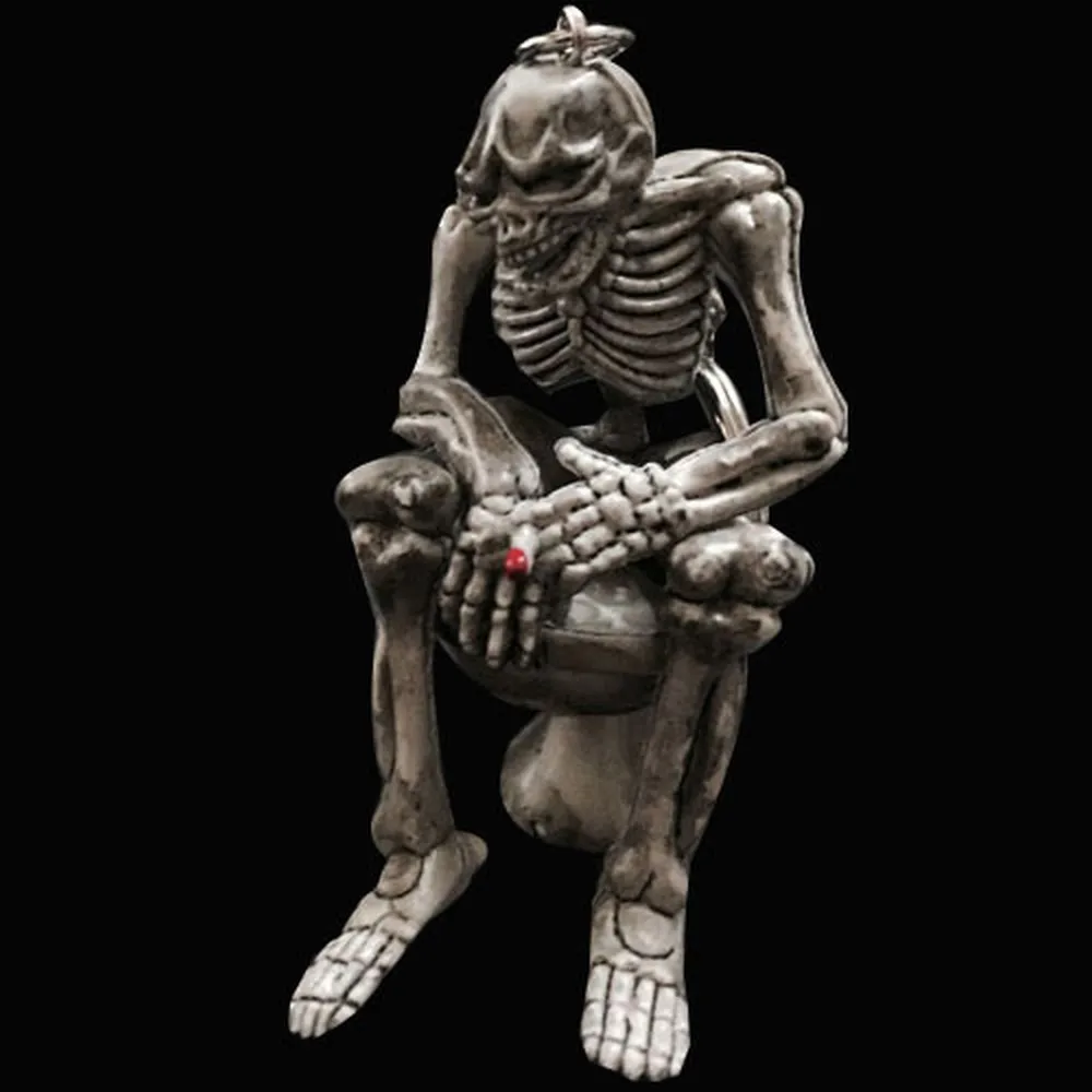 Курительный брелок со скелетом череп кошелек резиновый брелок "Скелет" брелки Llaveros Брелок ювелирные изделия для женщин мужчин подарки на Хэллоуин