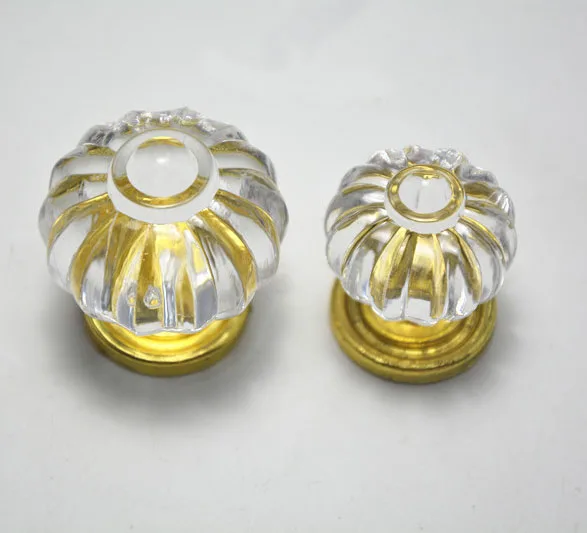 10PCS DIA 34mm 27mm Clear Acrylic Crystal drawer knobs, kitchen