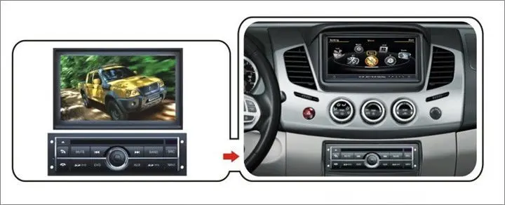 Для Mitsubishi L200 2008~ 2013-автомобильная gps-навигация, dvd-плеер Радио Стерео ТВ BT iPod 3g wifi мультимедийная система