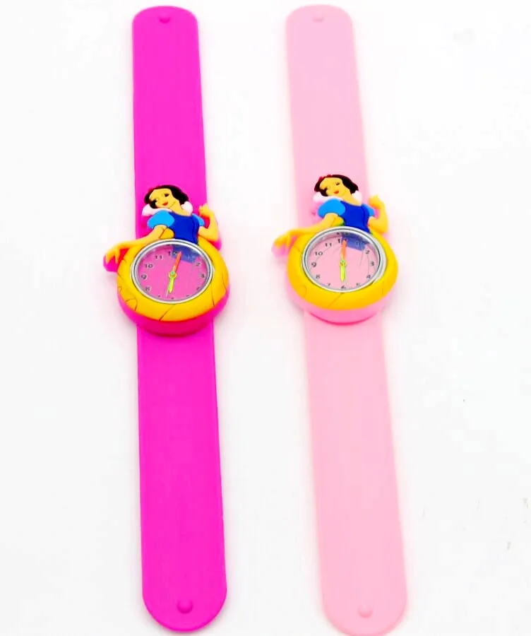 Новые детские Студенческие милые кварцевые часы принцессы со шлёпками Белоснежка девочка Мультяшные игрушки для дня рождения подарок для детей часы