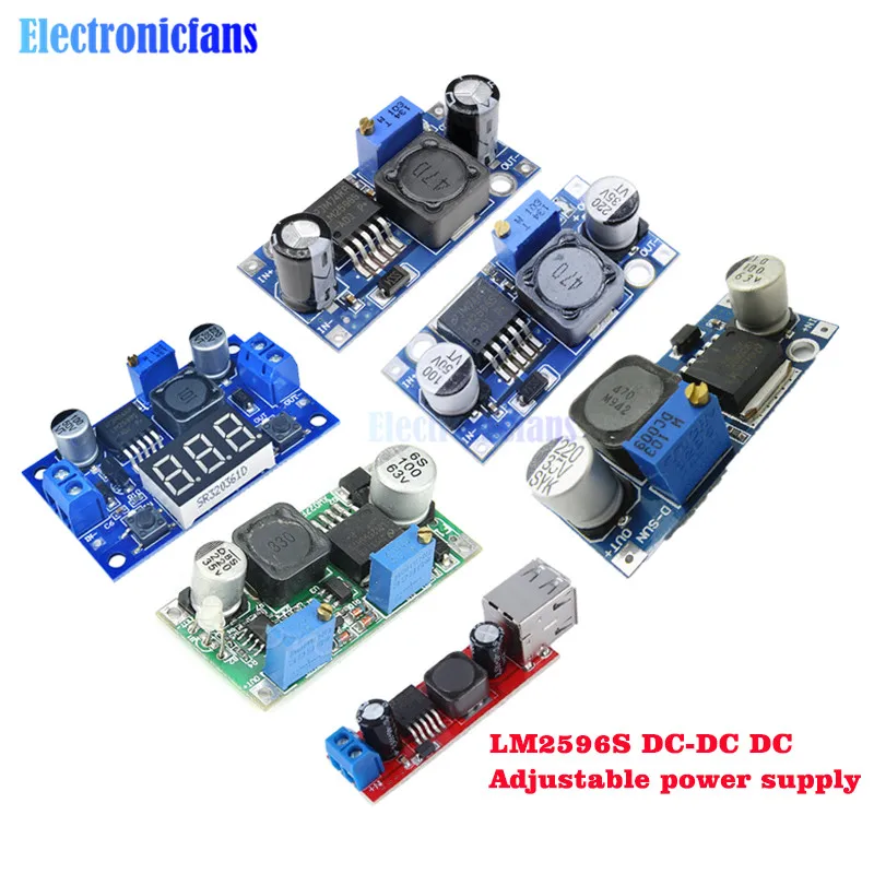 

1pcs LM2596 LM2596S DC-DC 4.5-40V adjustable step-down power Supply module NEW ,High Quality Buck Module diymore