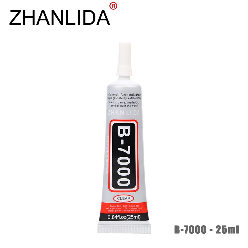 ZHANLIDA Rhinestone Glue B7000 25ML Epoxy Resin Super Glue Sealant For Jewelry Rhinestone Glass Mobile B
