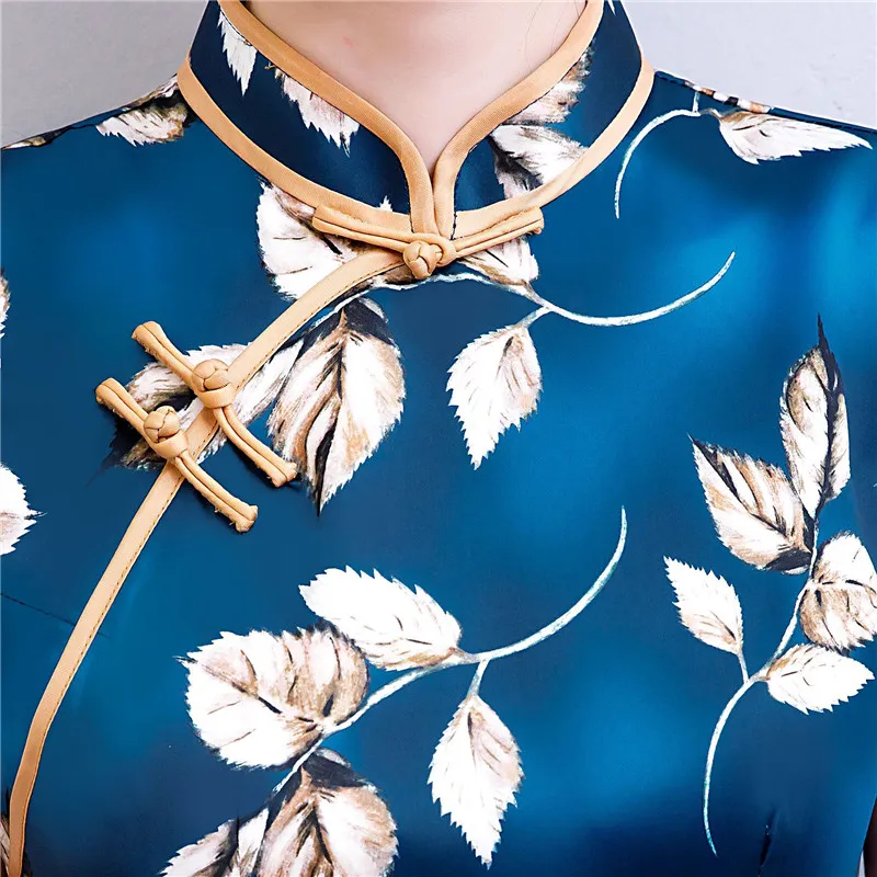 Женское платье Ципао Qipao современное китайское для взрослых традиционная