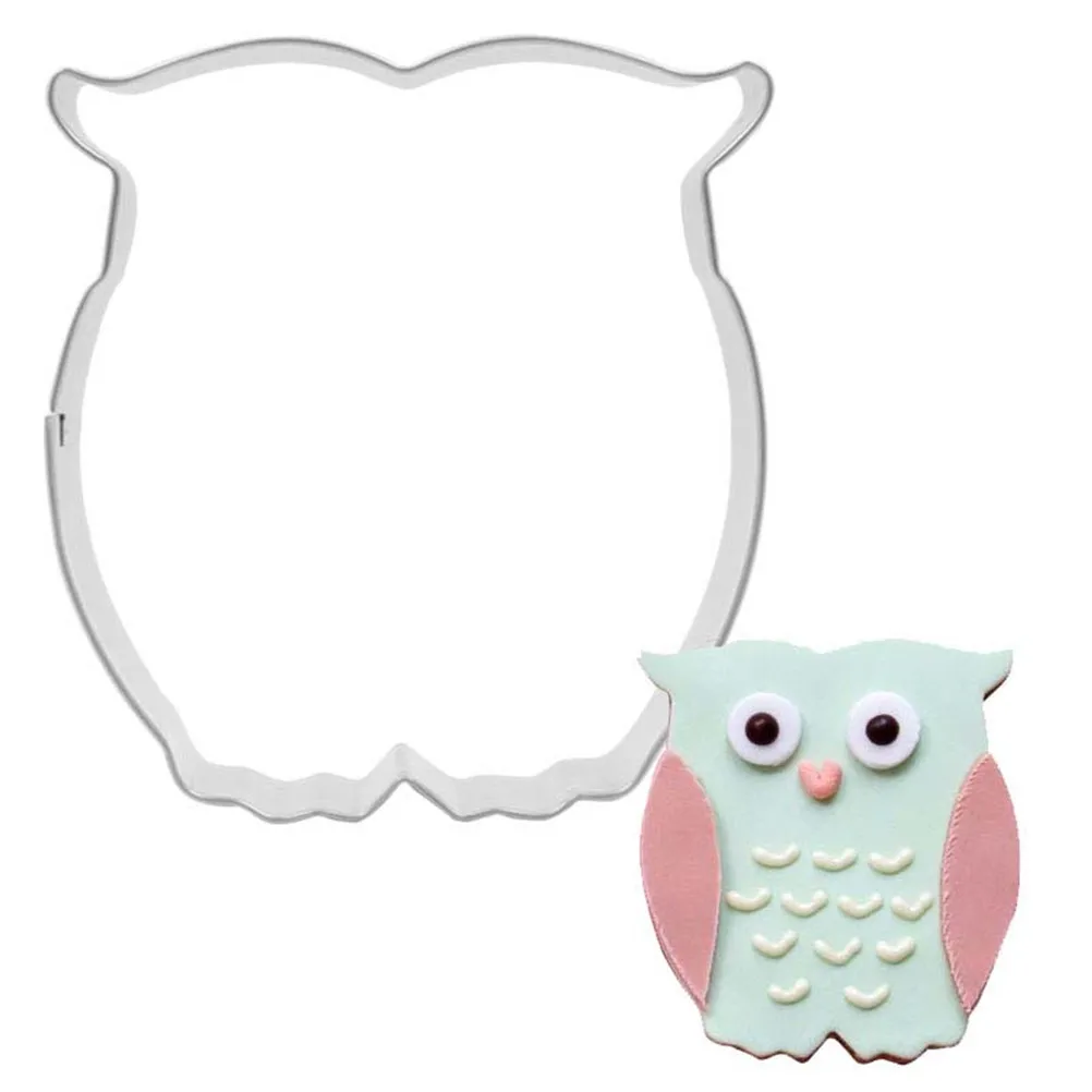

3D Owl Shaped Stainless Steel Cookie Cutter Biscuit Mould Cookies Tools Baking Accessories