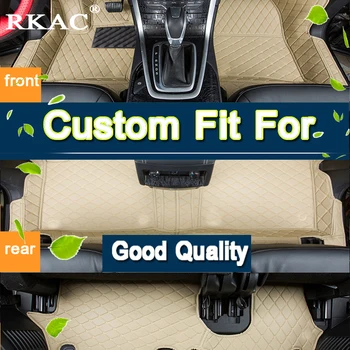 

RKAC Car Accessories Custom Foot Mats 3D Luxury Leather Car Floor Mats For Vw Volkswagen Multivan T5/T6 7 seats 2008-2018