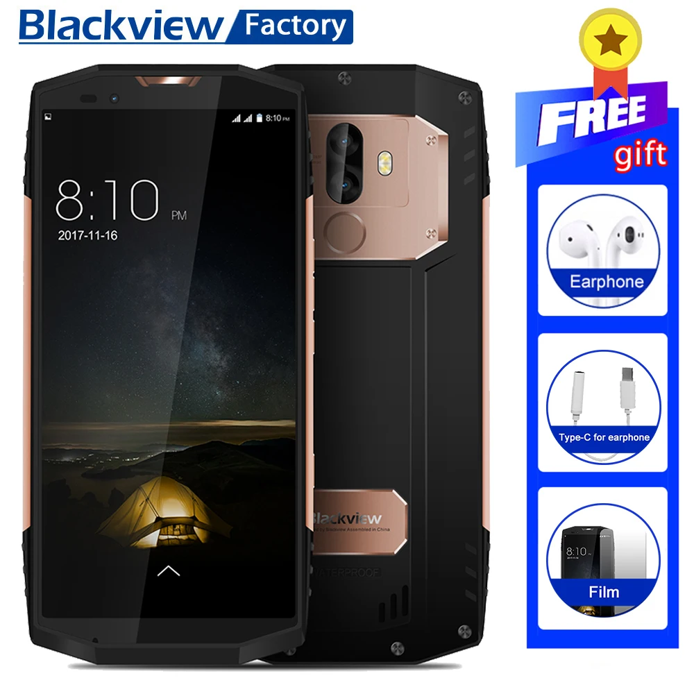 BLACKVIEW BV9000 Восьмиядерный IP68 водонепроницаемый смартфон 3 камеры 5 7 &quot18:9 FHD экран 4