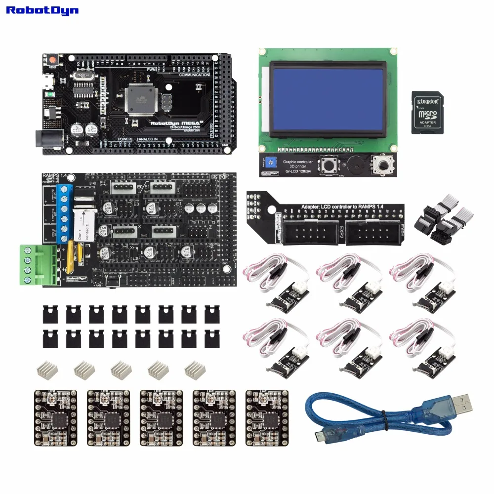 PHOTO==TOP==0G-00005763==3D-printer-KIT2==With A4988 driversMega 2560 CH340_2000