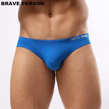 

Brave Person Sexy Underwear Men Briefs Nylon Mens Bikini Briefs Man Underpants Pouch Male Panties Sheer Bikini Swimming Trunks