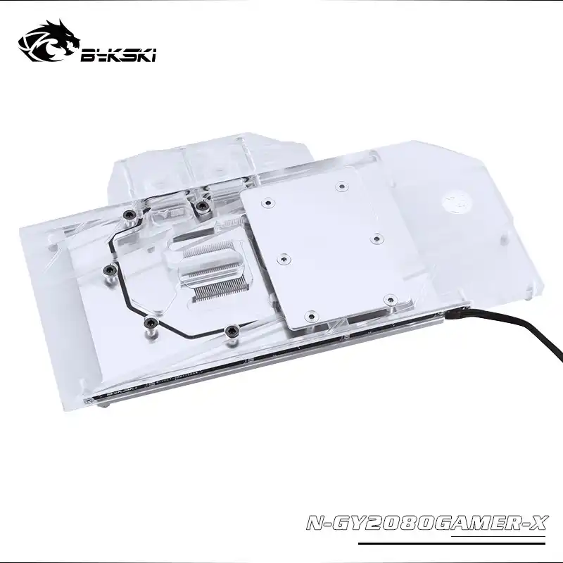 Bykski водный блок для GALAX GEFORCE RTX 2080 GAMER/медный радиаторный блок с полным покрытием/RGB светильник с поддержкой AURA SYNC - изображение